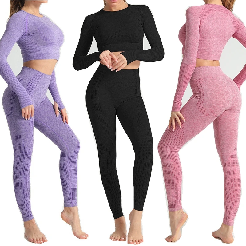 Yoga Long Sleeve Shirt Pant Sportswear Yoga